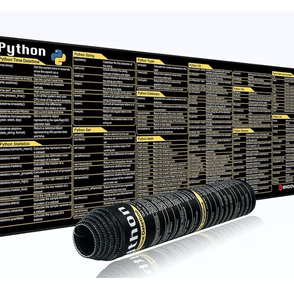 Python Commands Shortcuts Mouse Pad - Picture 1 of 8